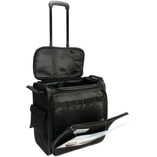 GOGO 200 Crafter Rolling Tote 15.75X16.75X8.75 Black  