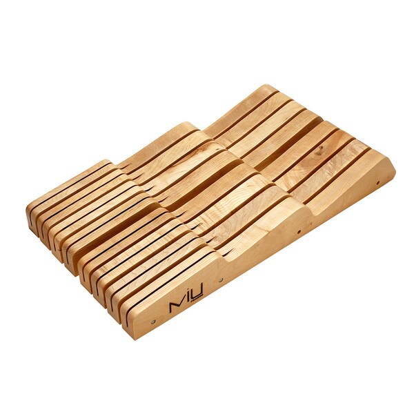 Shop Miu France 14 Slot Wood Drawer Knife Tray Free Shipping On