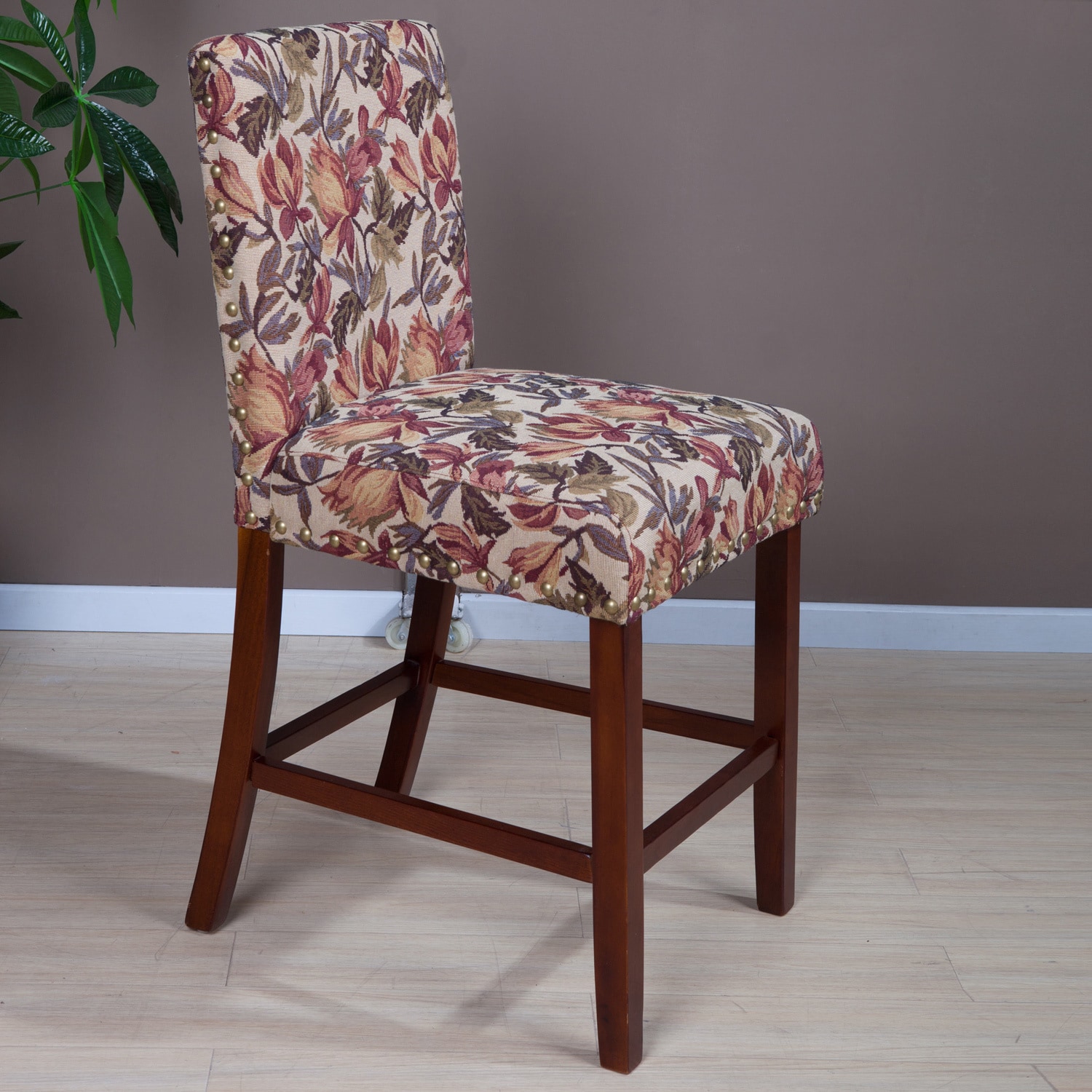 Arbonni Modern Tulip Floral Bar Stool