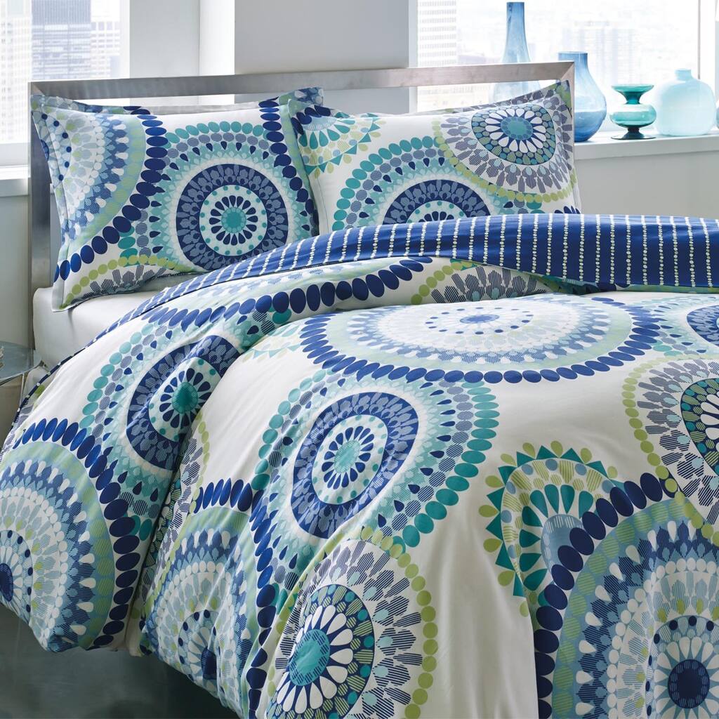 City Scene Radius 3-piece Cotton Duvet Cover Set