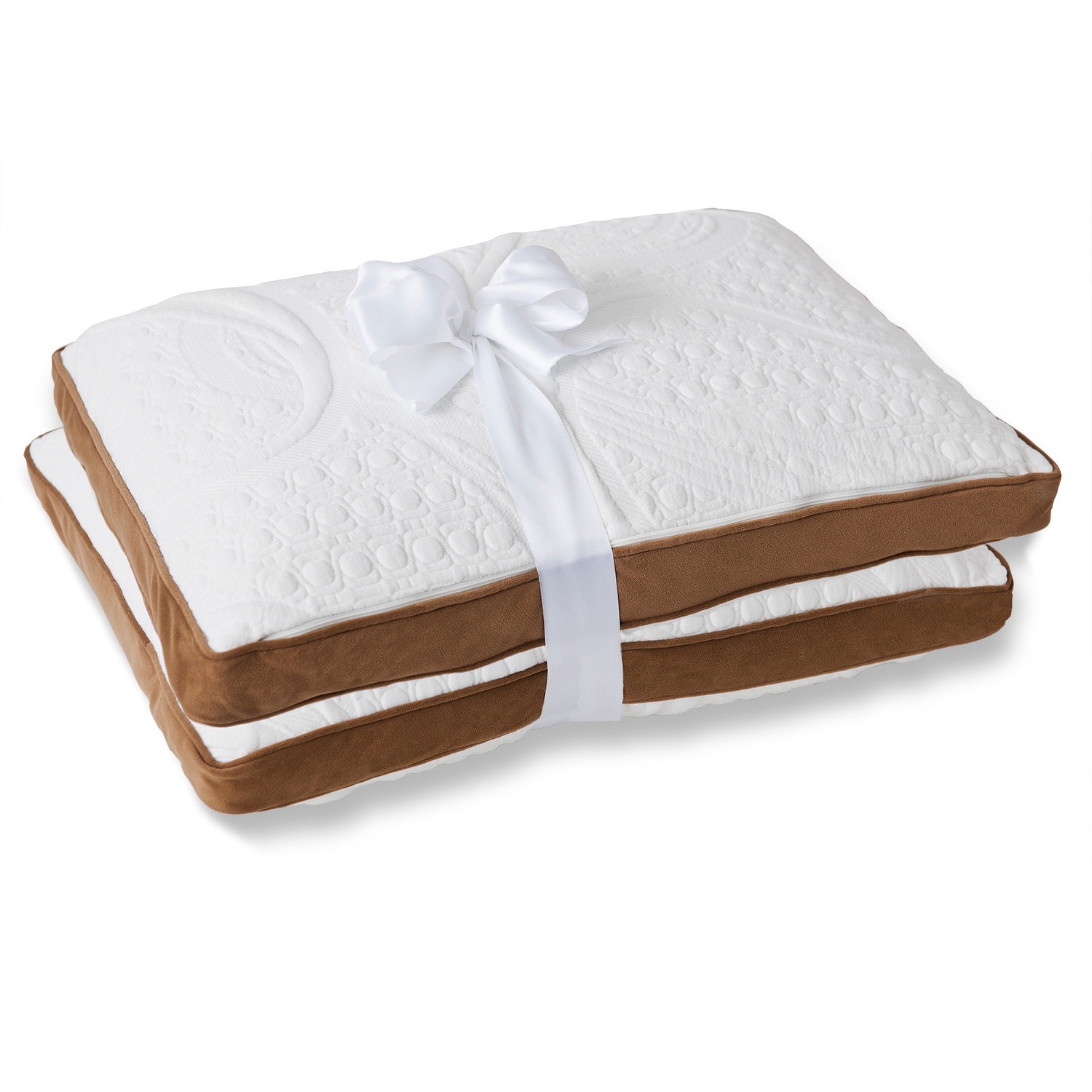 Priage Dual sided Memory Foam Microfiber Pillow (set Of 2)