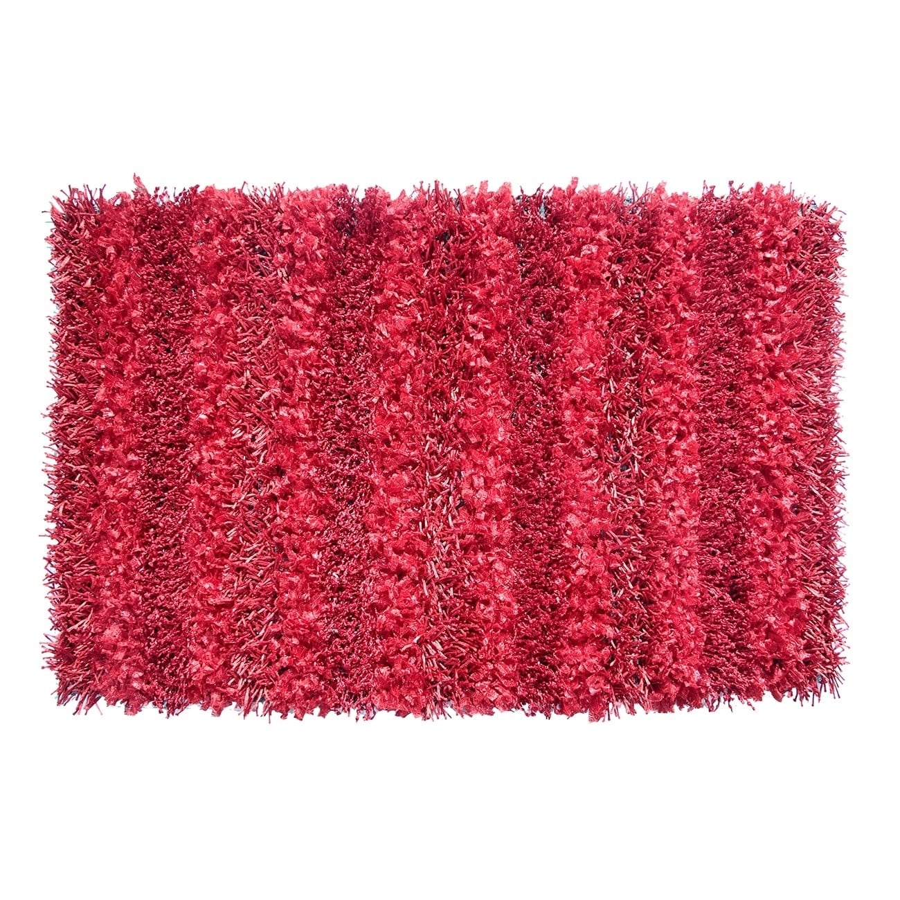 Sea Breeze Collection Red Shag Rug (27x45)