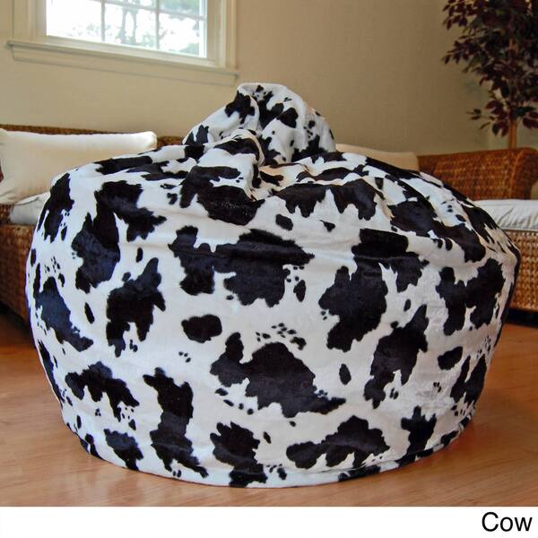 Shop Faux Animal Fur Washable 36 Inch Bean Bag Chair Free