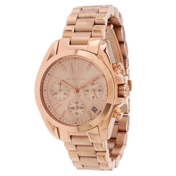 Michael Kors Womens MK5799 Bradshaw Mini Rose Goldtone Watch