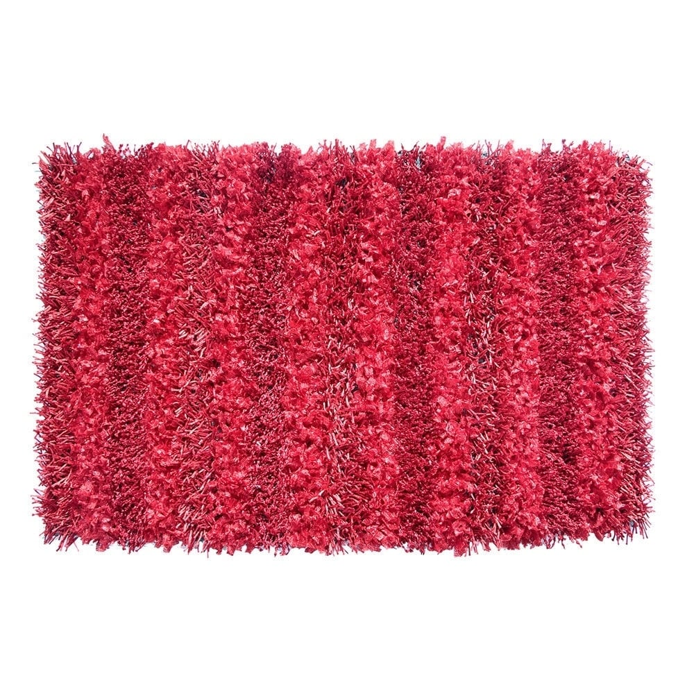 Hand woven Sea Breeze Red Area Rug (19 X 210)