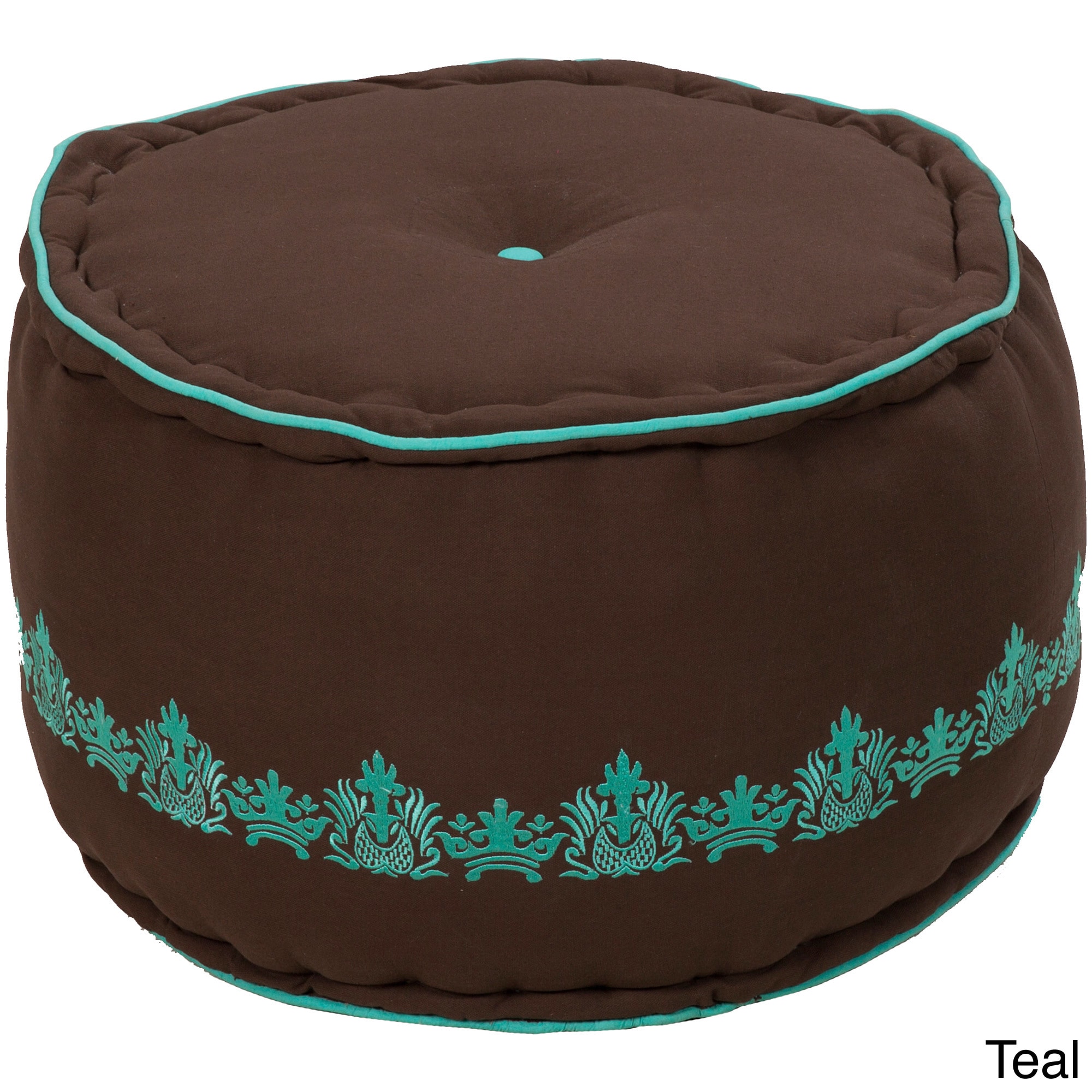 Large Old Kingdom 22 inch Round Pouf