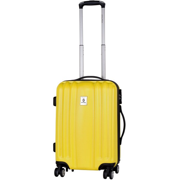 calpak yellow luggage