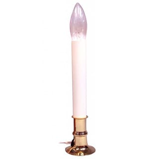 Electric Candle Lamp W//Sensor Blister-Packed 7/"-Brass Plated