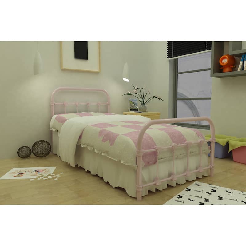 Lindsay Pink Twin Bed