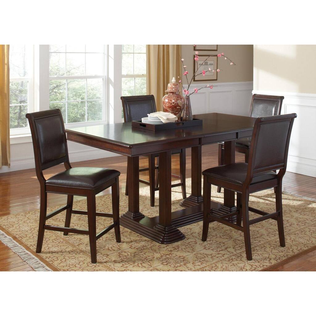 Grace Dark Cherry Counter-height Dining Set