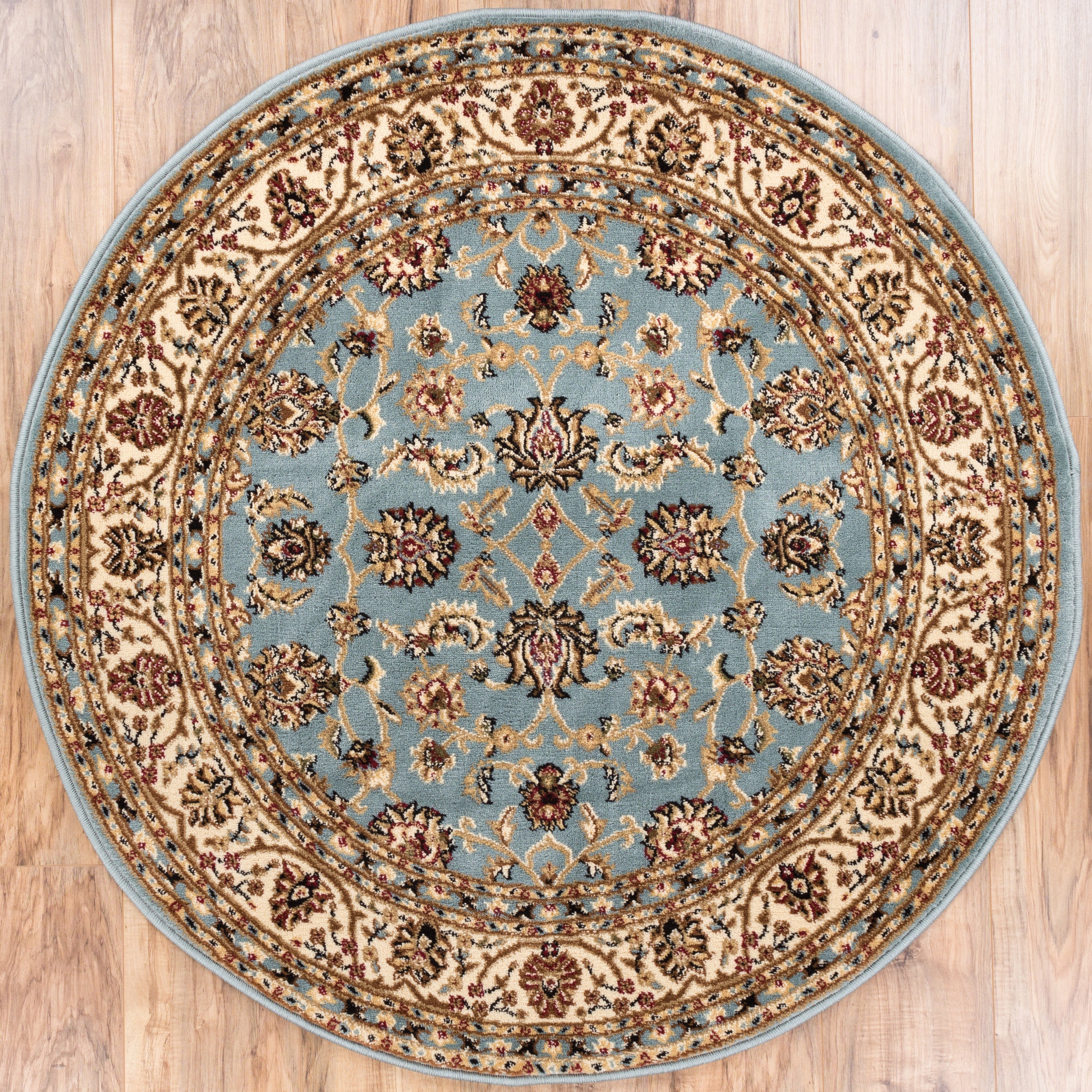 Ariana Palace Light Blue Area Rug (710 Round)