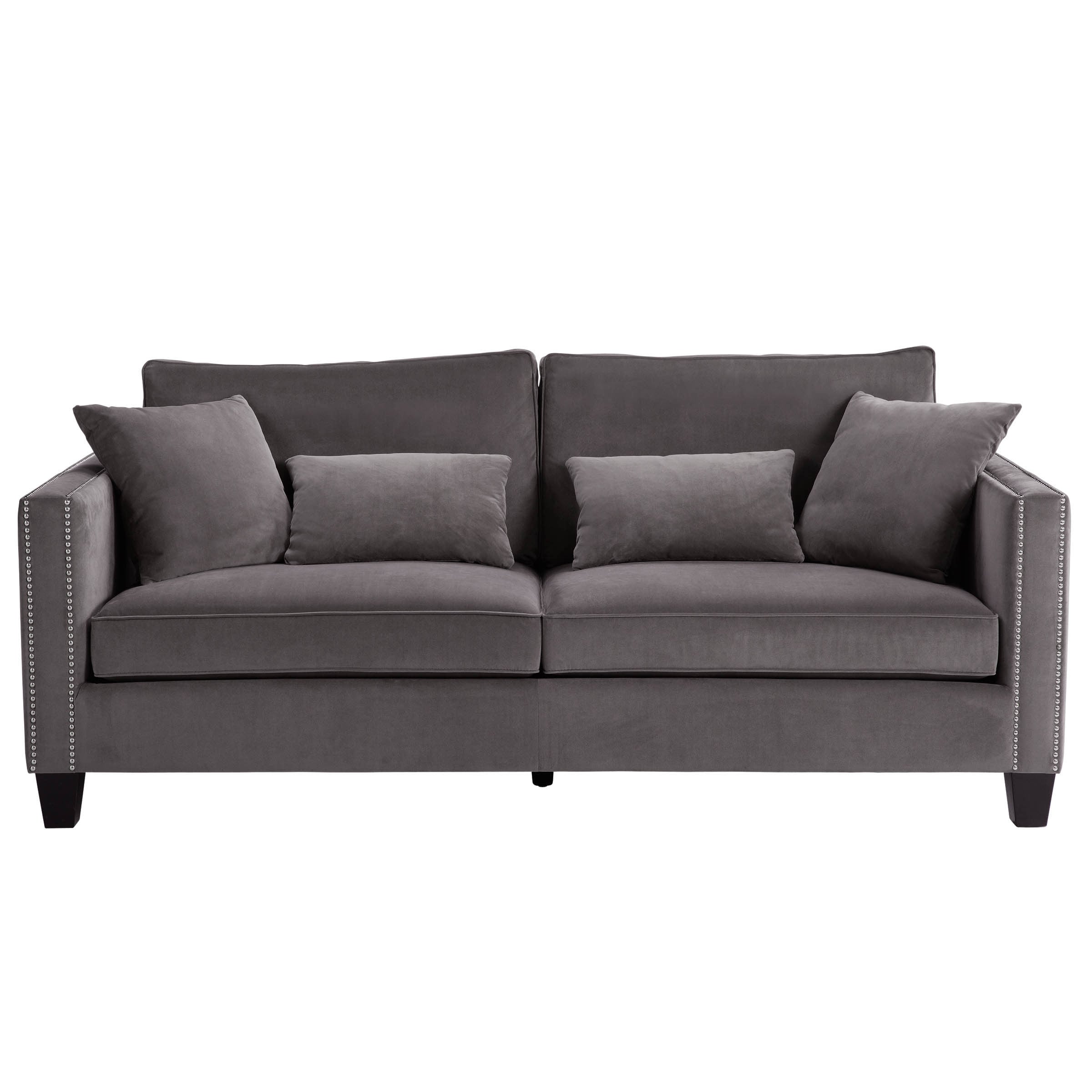 Modern Grey Cathedral Sofa