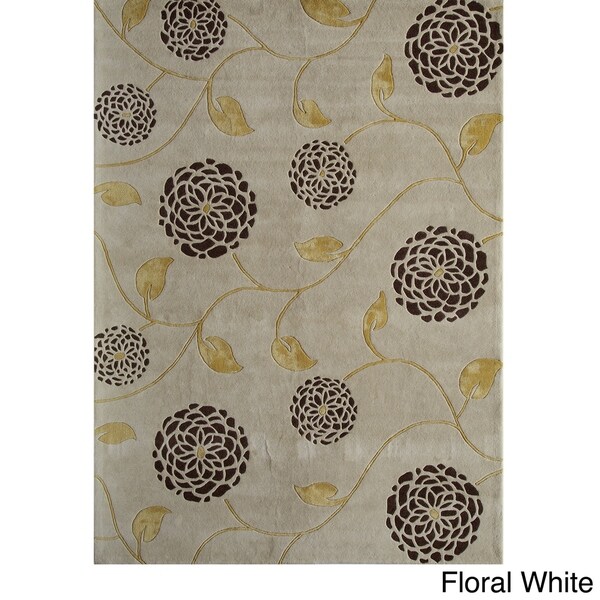 Shop Allure White Area Rug (5 x 8) 5' x 8' Free Shipping Today