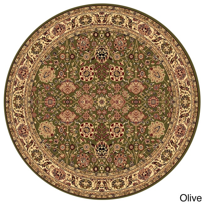 New Vision Tabriz Floral Round Rug (53)