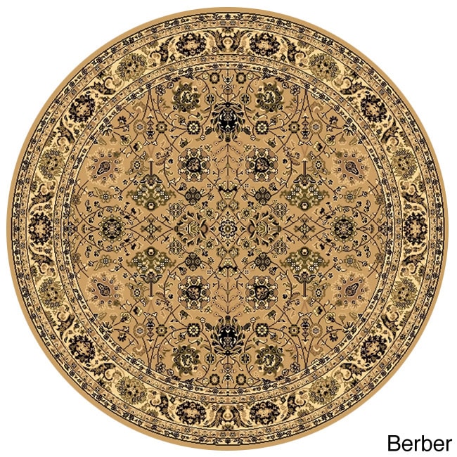 New Vision Tabriz Floral Round Rug (53)