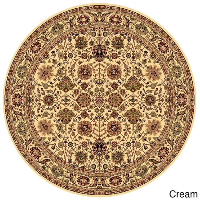 New Vision Tabriz Floral Round Rug (53)