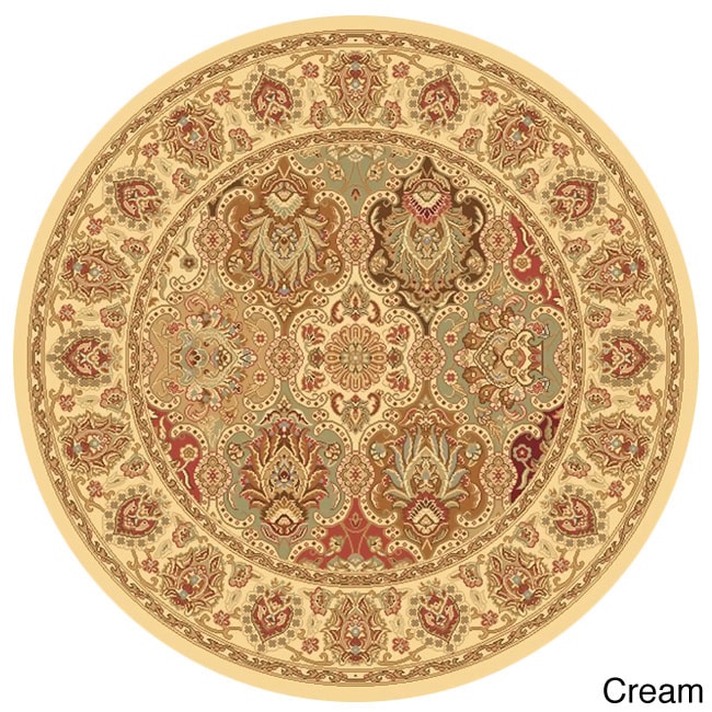 New Vision Panel Floral Round Rug (53)