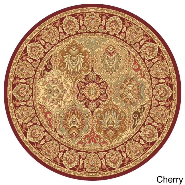 New Vision Panel Floral Round Rug (53)