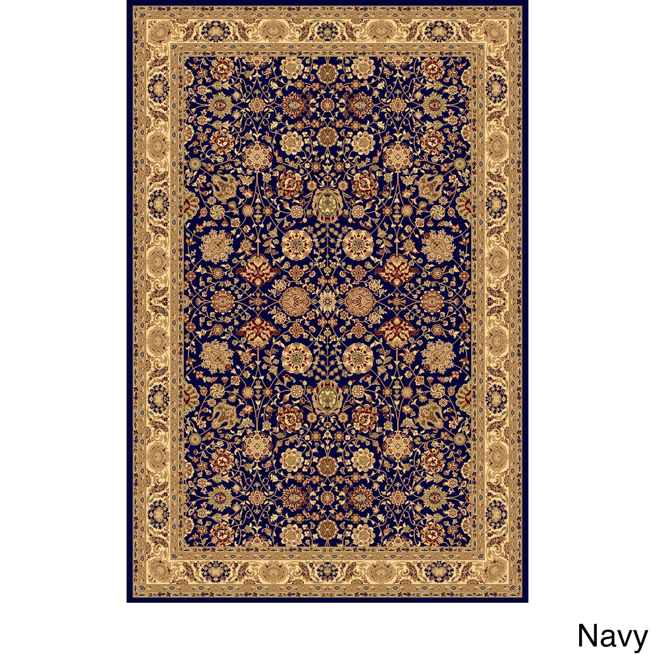 Rugs America Corp New Vision Tabriz Area Rug (710 X 1010) Navy Size 8 x 10