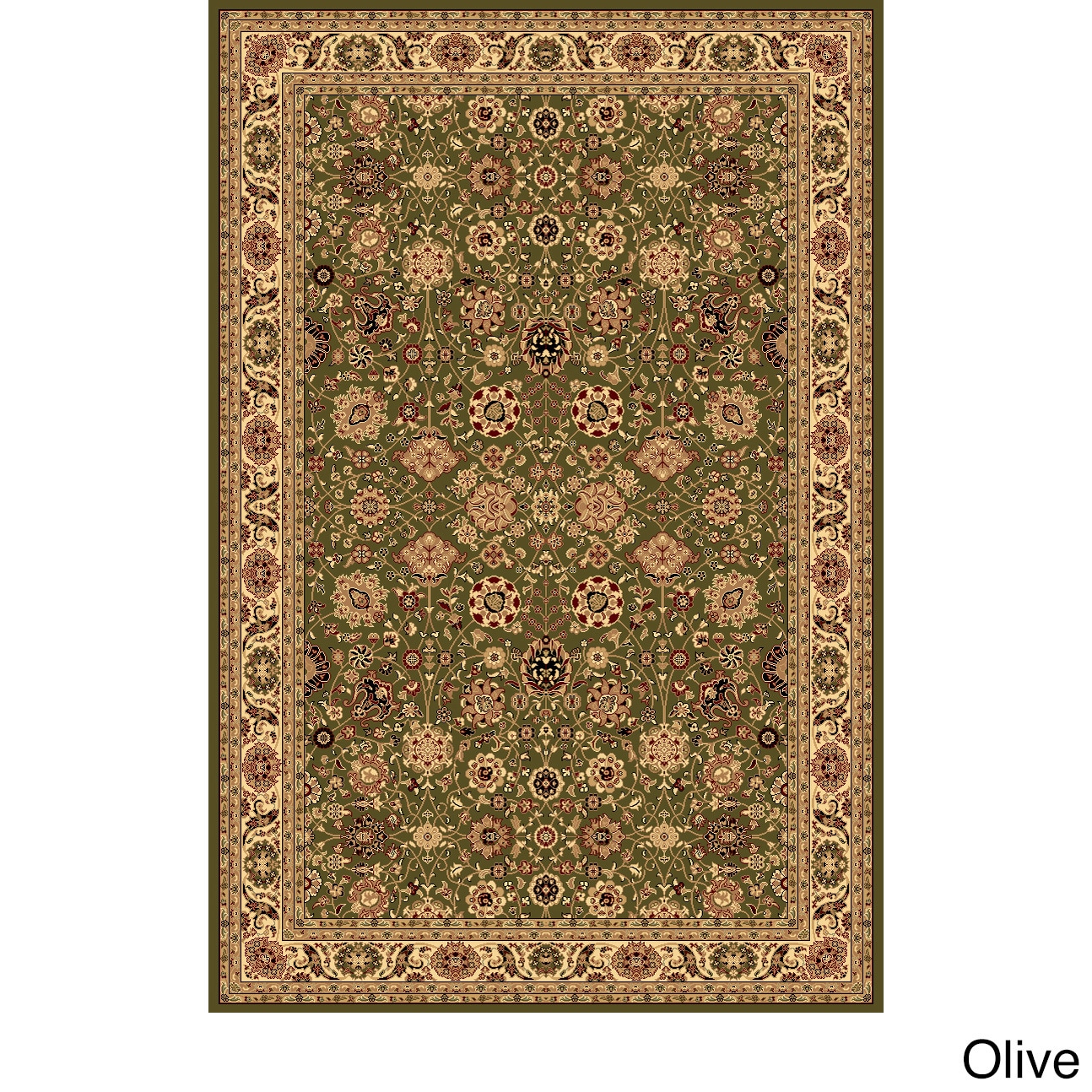 Rugs America Corp New Vision Tabriz Area Rug (910 X 132) Olive Size 96 x 13