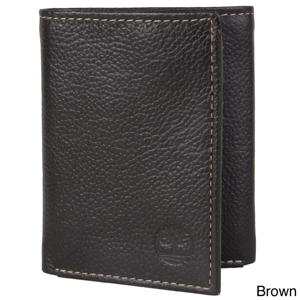 Timberland Mens Topstitched Tri fold Wallet