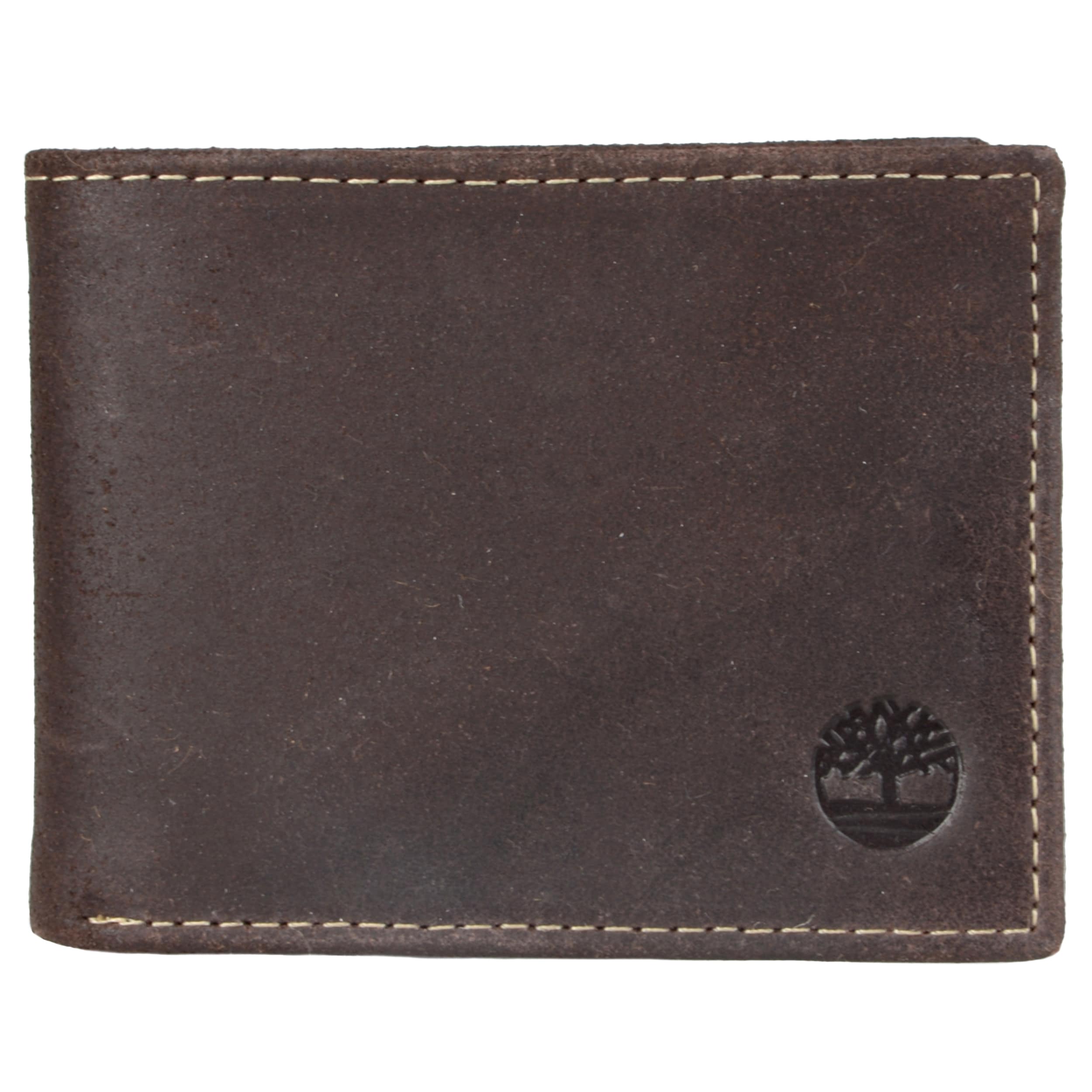 Timberland Mens Topstitched Slim Bi fold Wallet