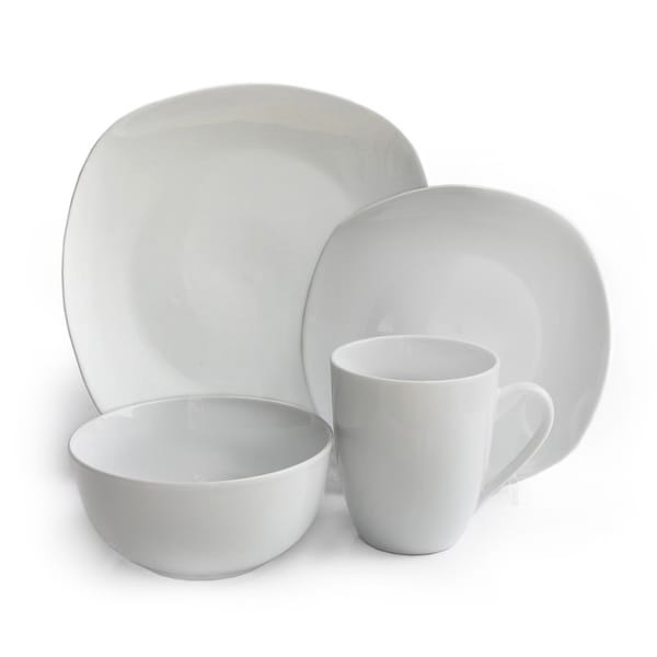 Waverly Geometry 16 piece Dinnerware Set American Atelier Place Settings