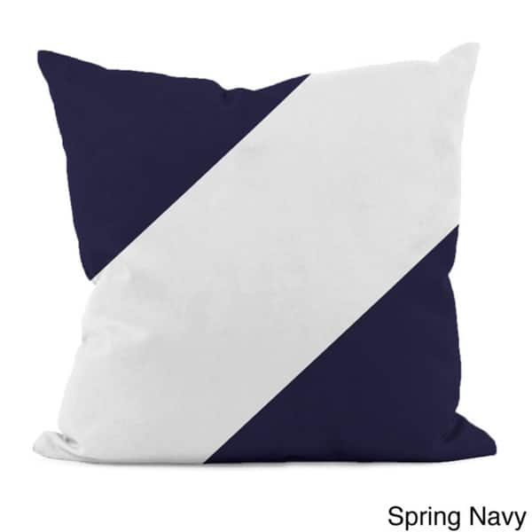 18x18 Throw Pillow Cover: Diagnol Corded Stripe