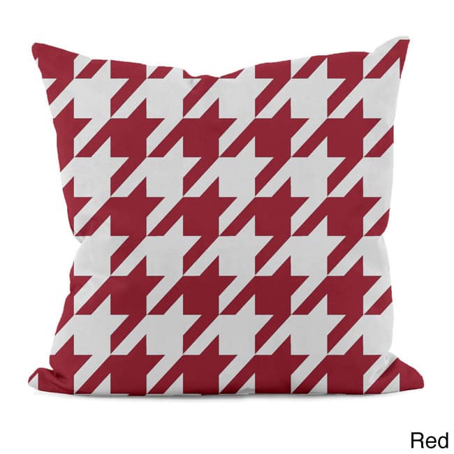 Bright Geometric Houndstooth 20x20-inch Decorative Pillow