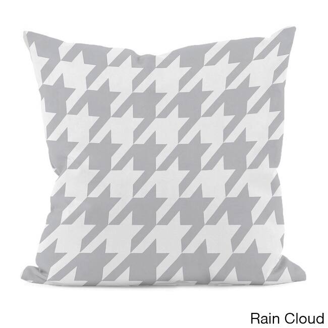 Bright Geometric Houndstooth 16x16-inch Decorative Pillow