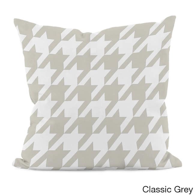 Bright Geometric Houndstooth 16x16-inch Decorative Pillow