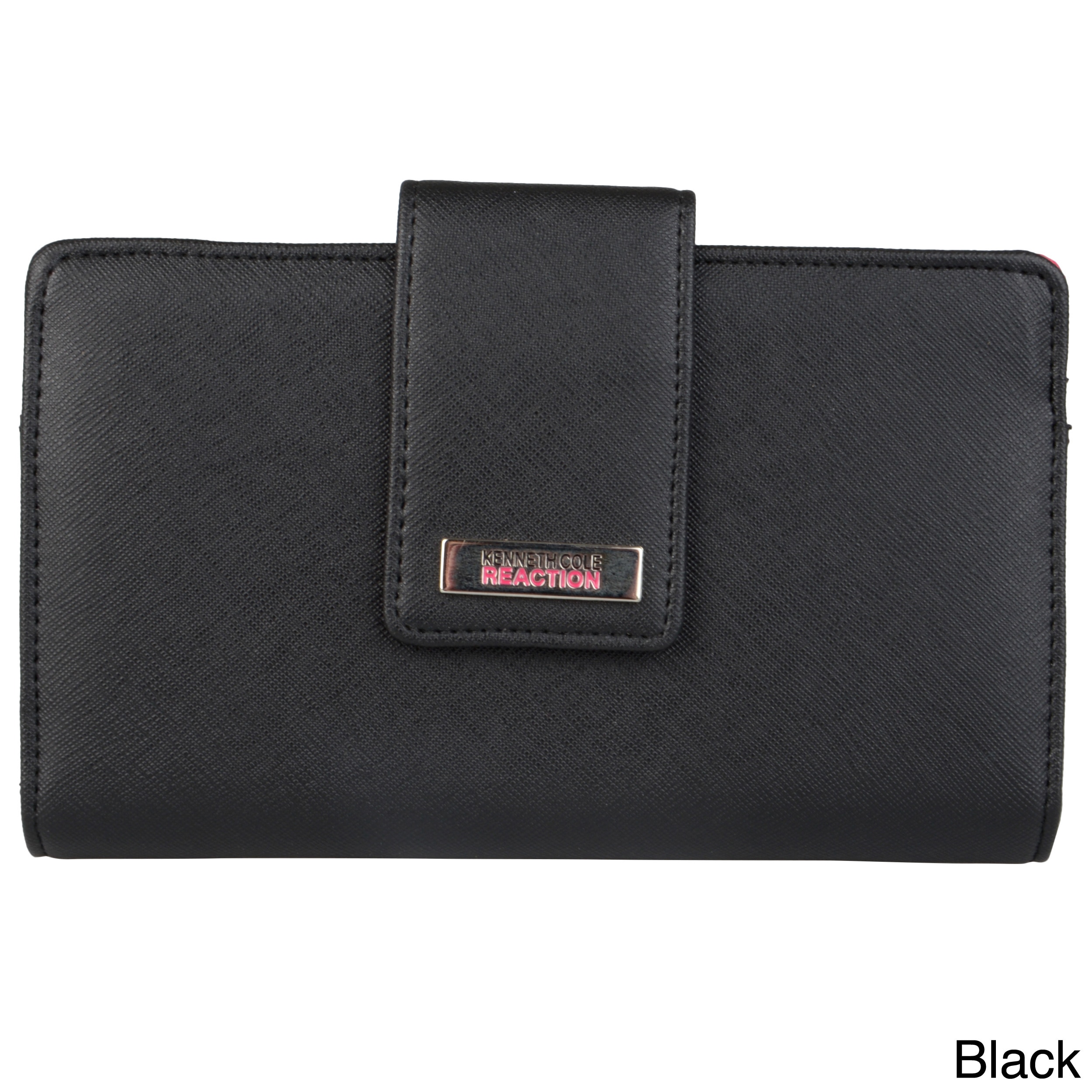 Kenneth Cole Reaction Womens Tab Top Utility Clutch Wallet