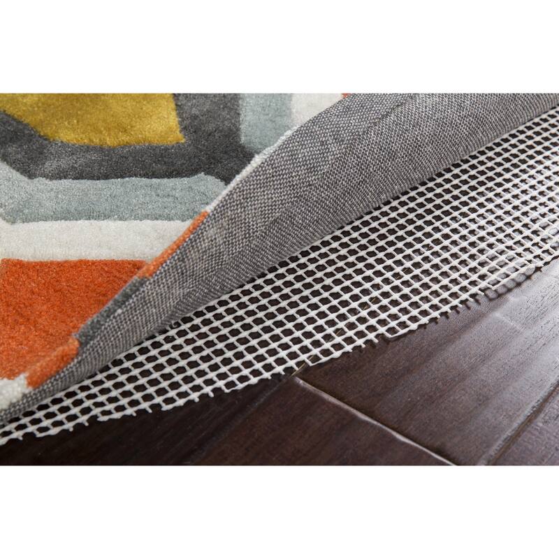 Ultra Lock Grip Reversible Hard Surface Non-slip Rug Pad - White - 8' x 10' - Contains Latex - Oval - 8' x 10' Oval