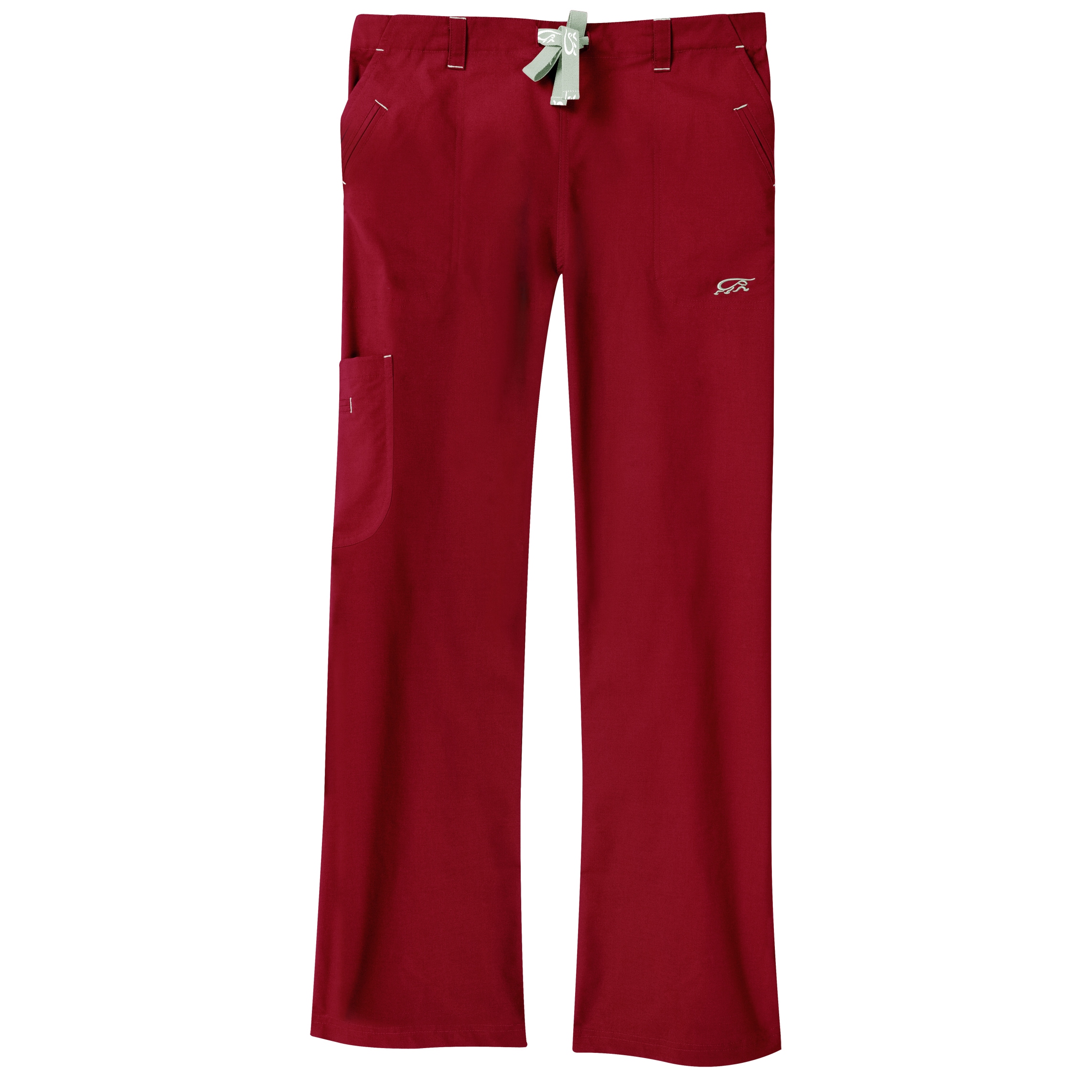 Iguanamed Iguanamed Womens Merlot Legend Cargo Scrubs Pants Red Size XS