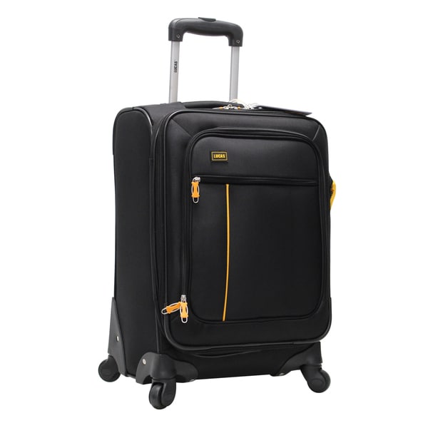 Lucas Chic 20-inch Expandable Spinner Upright Suitcase - Overstock ...