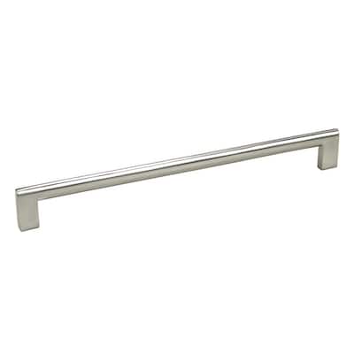 Contemporary 10.625-inch Key Shape Stainless Steel Finish Cabinet Bar Pull Handles (Set of 4) - Silver