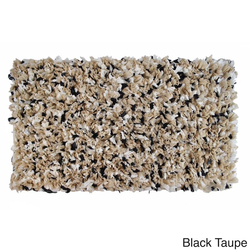 Sherry Kline Angelique 20 x 32 Bath Rug - black/taupe