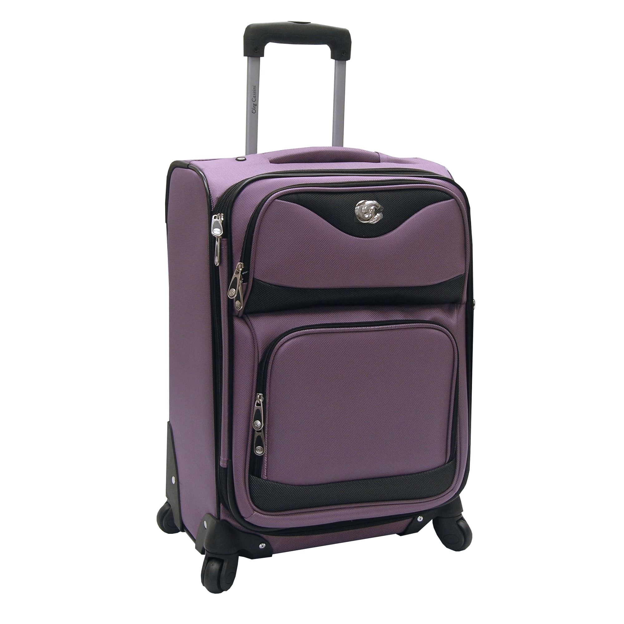 Oleg Cassini Estate Lavender 20 inch Carry On Expandable Spinner Upright