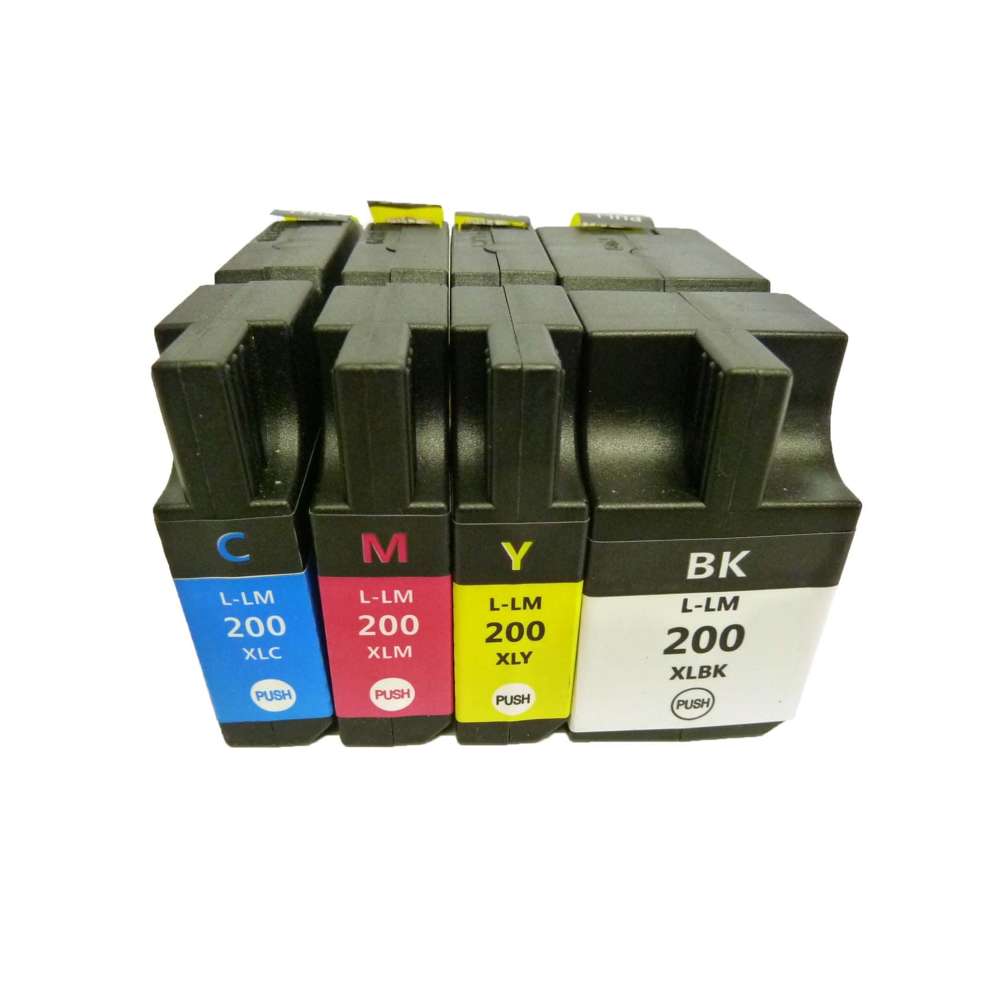 4pk (1k/1c/1m/1y) Replacing Lexmark 200 Xl Ink Cartridge 14l0174 14l0175 14l0176 14l0177 For Lexmark Officeedge Pro4000 Pro5500 (Black Cyan Magenta YellowPrint yield at 5% coverage Black Yields up to 750 Pages ; Cyan,Magenta and Yelllow Yields up to 550