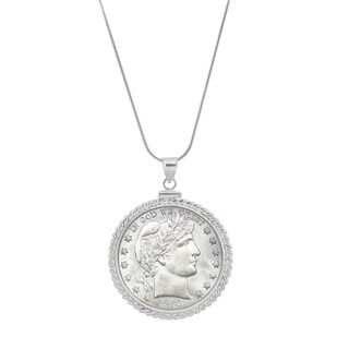 American Coin Treasures Silver Mercury Dime Heart Pendant Watch ...