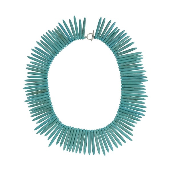 Shop Gardenia Jewelry Sterling Silver Turquoise Tribal Necklace - Free ...