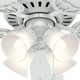 preview thumbnail 16 of 25, Hunter Fan Studio Series 52" Ceiling Fan with 4-Light LED Light Kit, Pull Chain - Timeless, Traditional
