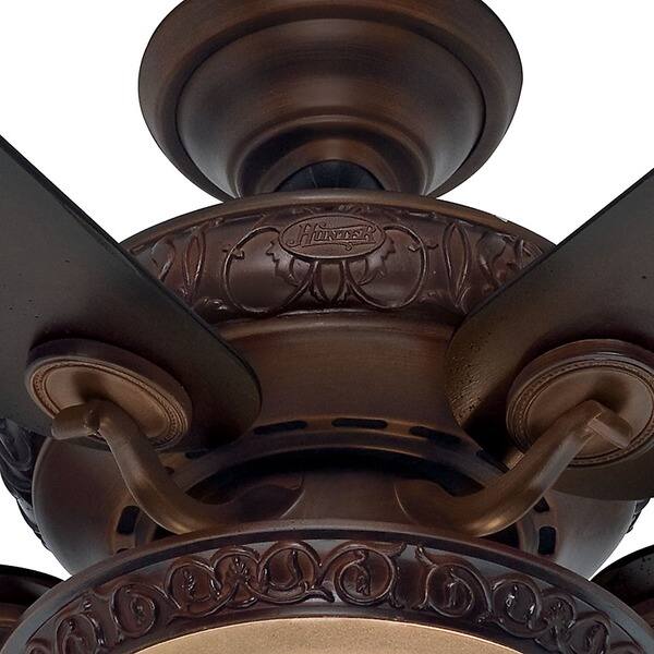 Shop Hunter Fan 52 Inch Vernazza Brushed Cocoa 5 Blade Aged