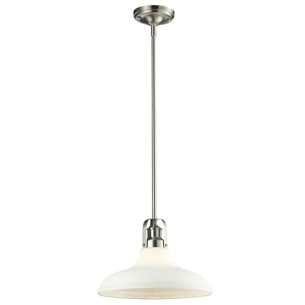 Lite Forge 1 light Brushed Nickel Pendant   16181336  