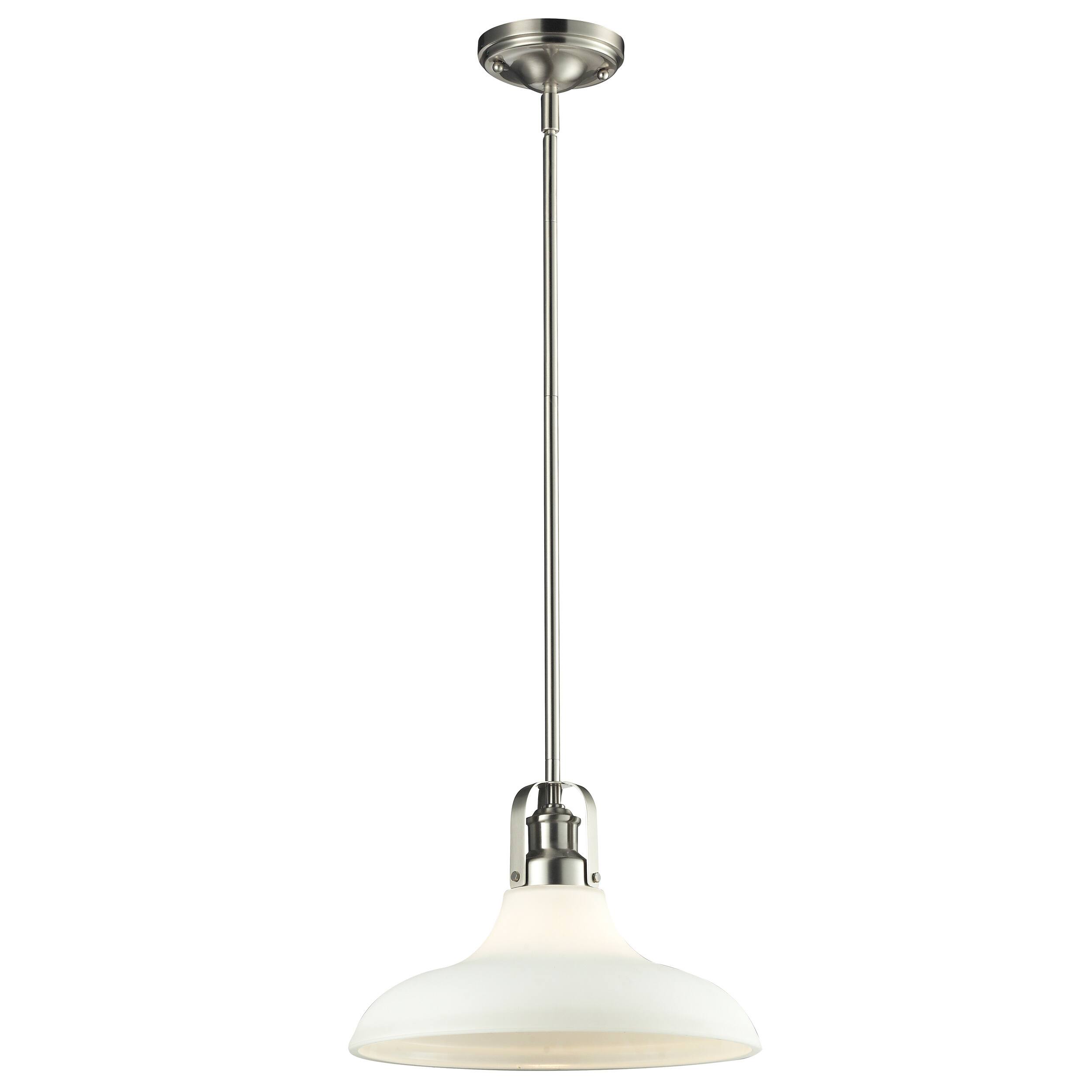 Z lite Forge 1 light Brushed Nickel Pendant