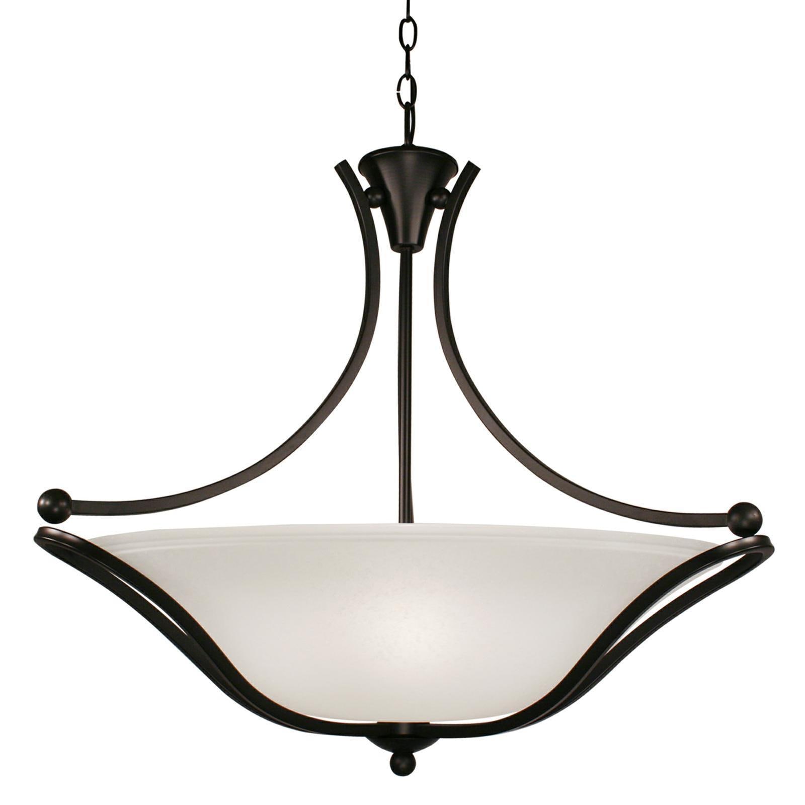 Z lite Carlisle Large 3 light Dark Bronze Bowl Pendant