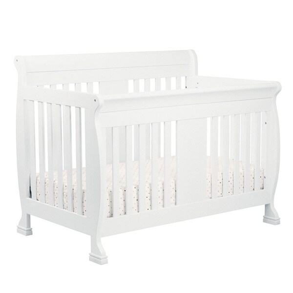 white metal baby crib