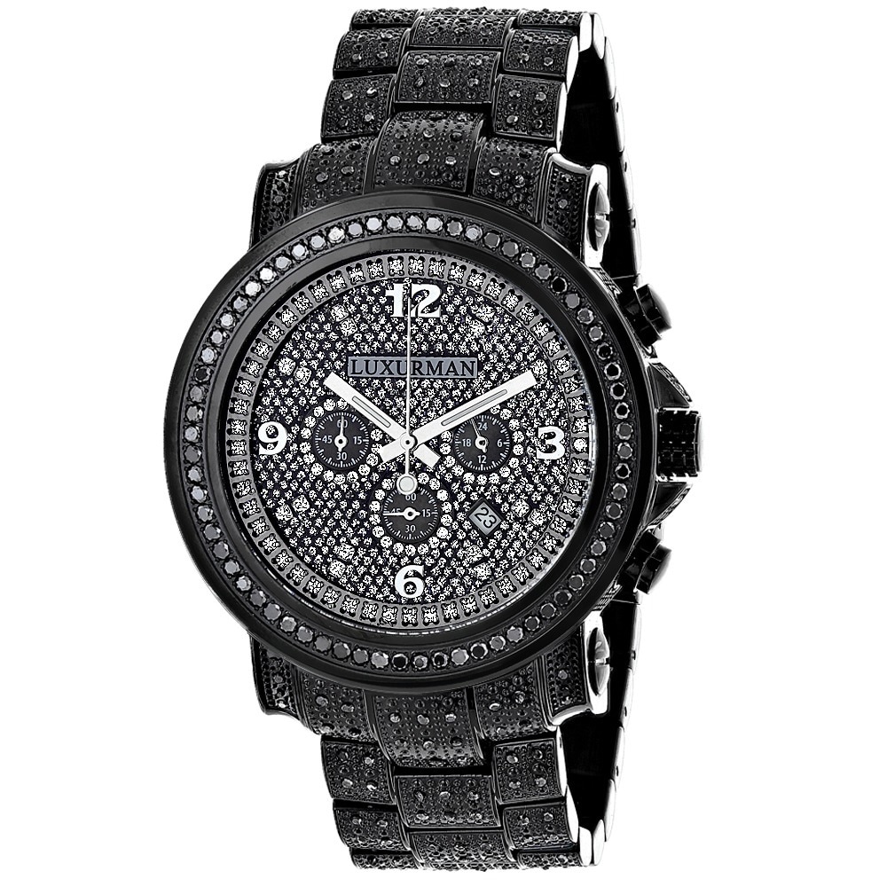 mens diamond encrusted watches