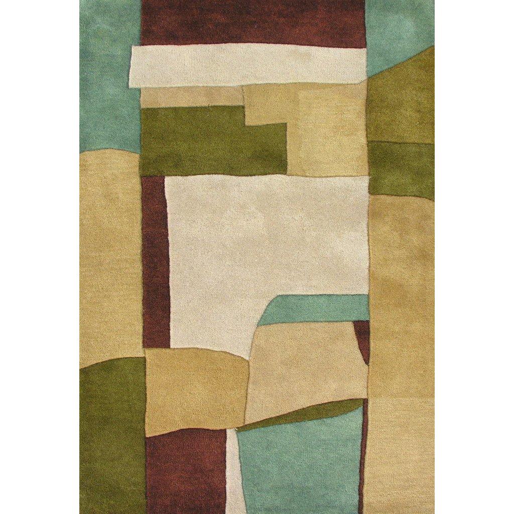 Handmade Metro Sand New Zealand Blend Wool Rug (9 X 12)