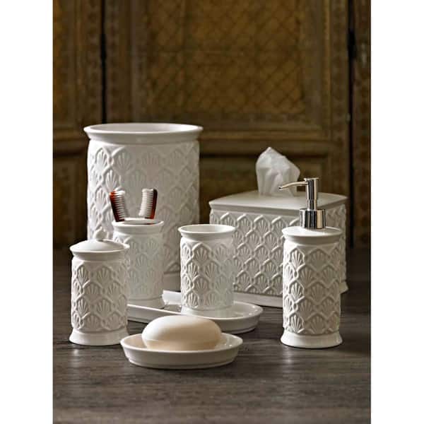 Embossed Porcelain Bath Accessory Collection Bed Bath & Beyond 8973709